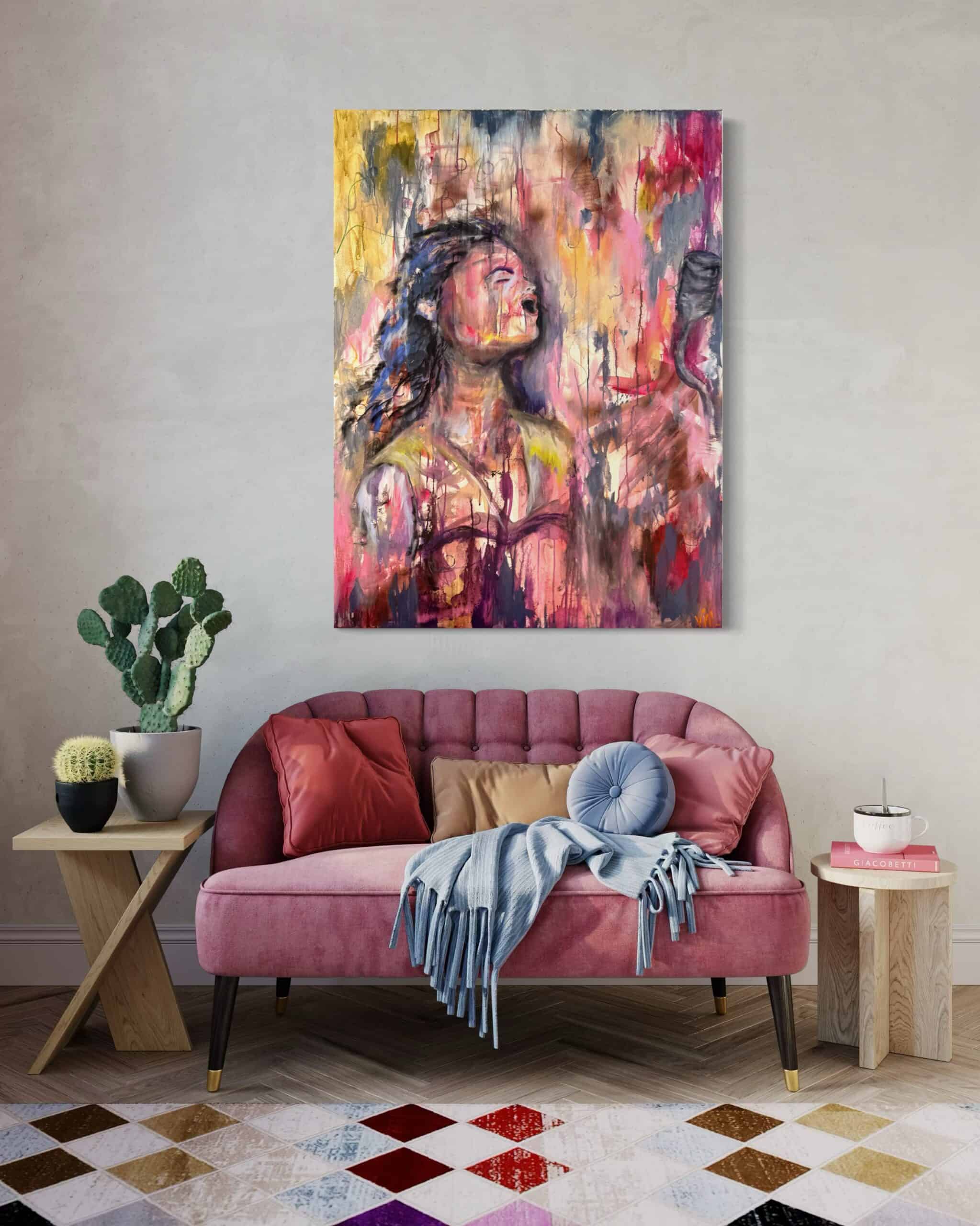 The Art of Letting Go- Original Canvas Painting - Image 2