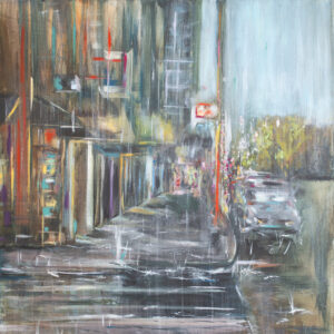 Urban Rainbow - Original Canvas Painting