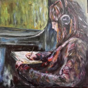 Gathering Thoughts- Original Canvas Painting